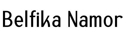 Belfika Namor Font Image