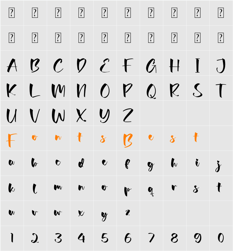 Folked Cordegall Character Map