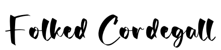 Folked Cordegall Font Image