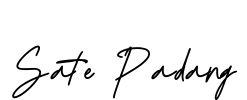 Sate Padang Font Image