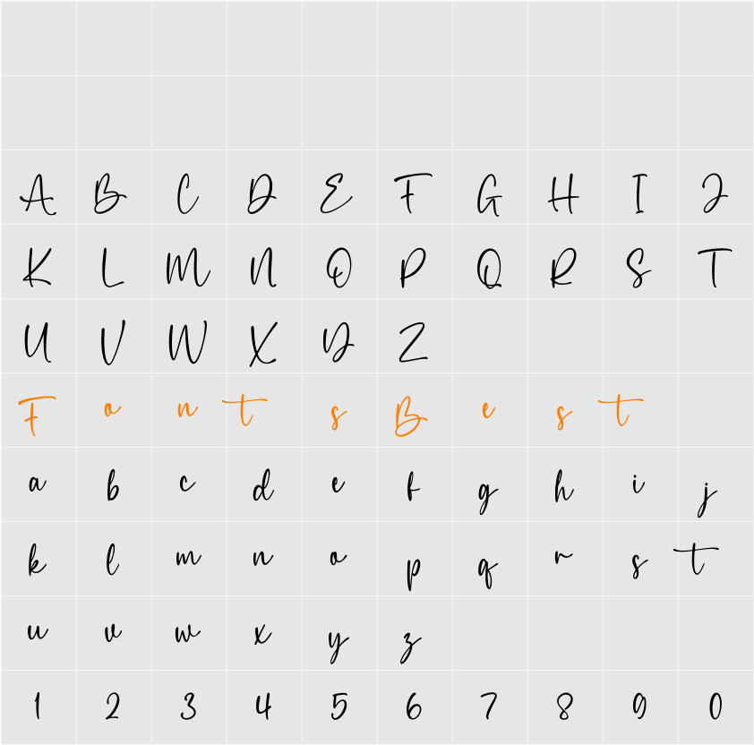 Amellia Character Map
