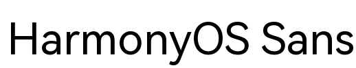 HarmonyOS Sans Font Image