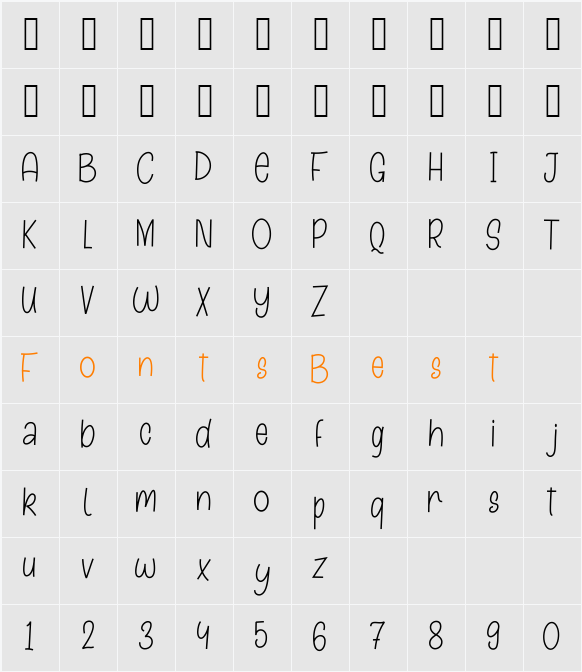 Baby Kind Character Map
