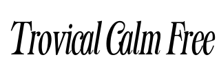 Trovical Calm Free Font Image