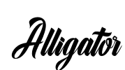 Alligator Font Image