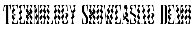 Technology Showcasing Demo Font Image