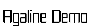Agaline Demo Font Image