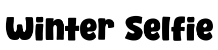 Winter Selfie Font Image