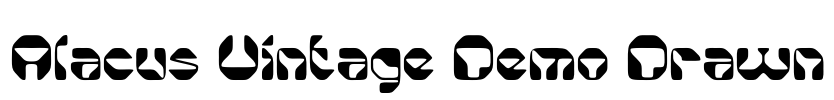 Alacus Vintage Demo Drawn Font Image