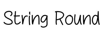 String Round Font Image