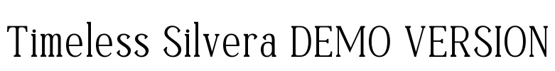 Timeless Silvera DEMO VERSION Font Image