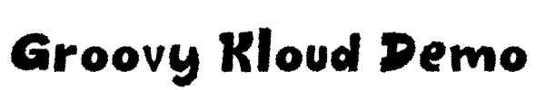 Groovy Kloud Demo Font Image