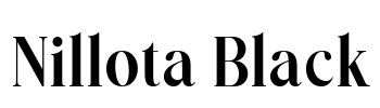 Nillota Black Font Image