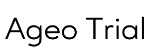Ageo Trial Font Image