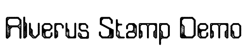 Alverus Stamp Demo Font Image
