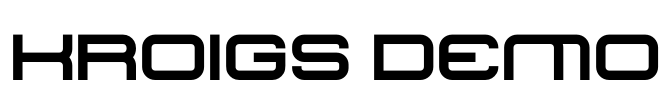KROIGS Demo Font Image