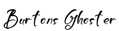 Burtons Ghoster Font Image