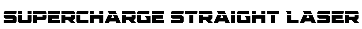 Supercharge Straight Laser Font Image