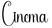 Cinema Font Image