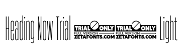 Heading Now Trial 02 Light Font Image