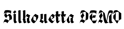 Silhouetta DEMO Font Image