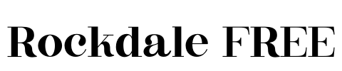 Rockdale FREE Font Image
