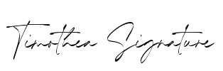 Timothea Signature Font Image