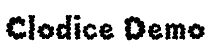 Clodice Demo Font Image