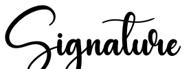 Signature Font Image