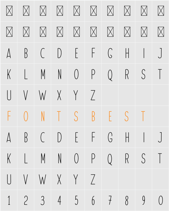 Possible Character Map