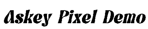 Askey Pixel Demo Font Image