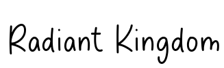 Radiant Kingdom Font Image