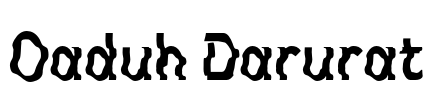 Oaduh Darurat Font Image