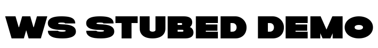 WS Stubed Demo Font Image