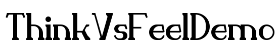 ThinkVsFeelDemo Font Image