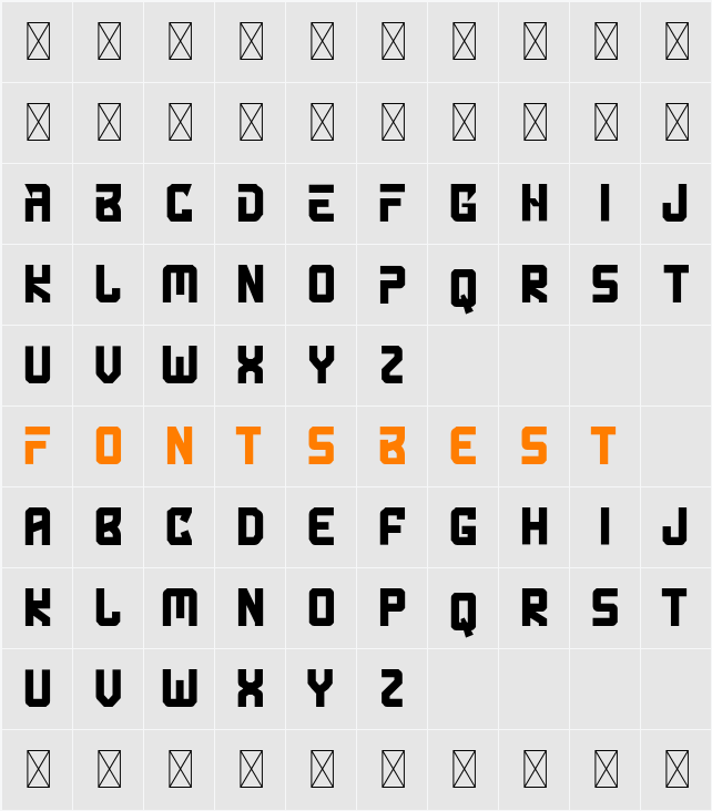 Anchox Sport Character Map