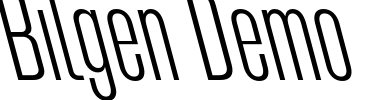 Bilgen Demo Font Image