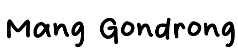 Mang Gondrong Font Image