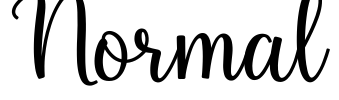 Normal Font Image