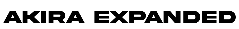 Akira Expanded Font Image