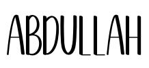 Abdullah Font Image