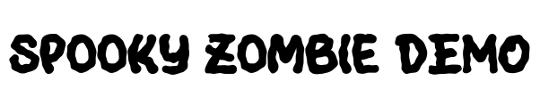 Spooky Zombie DEMO Font Image