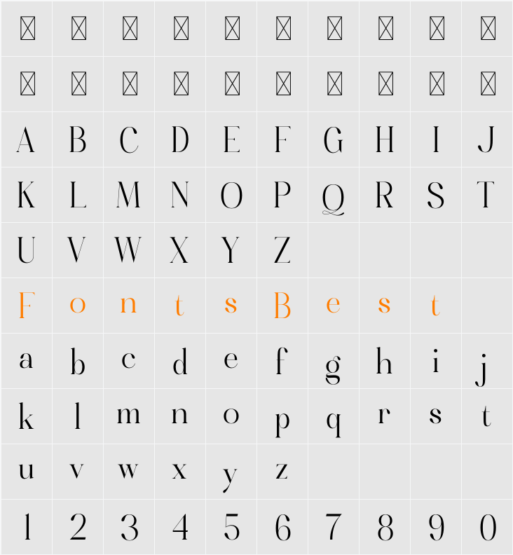 Mangleka Character Map