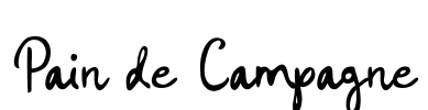 Pain de Campagne Font Image
