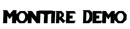 Montire Demo Font Image