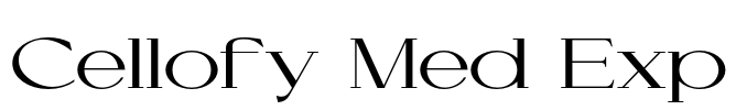 Cellofy Med Exp Font Image