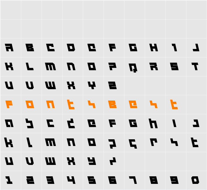 deep data leftalic Character Map