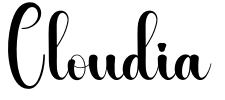 Cloudia Font Image