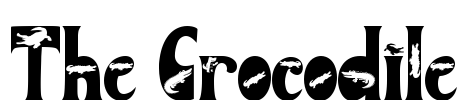 The Crocodile Font Image