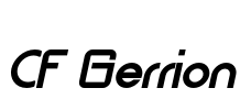 CF Gerrion Font Image